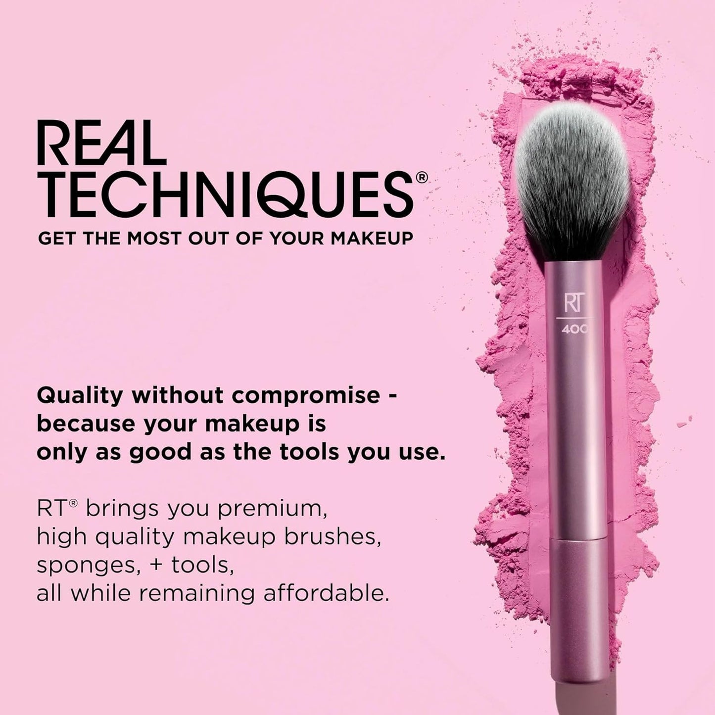 Real Techniques 6 Piece Everyday Essentials Makeup Brush Set
