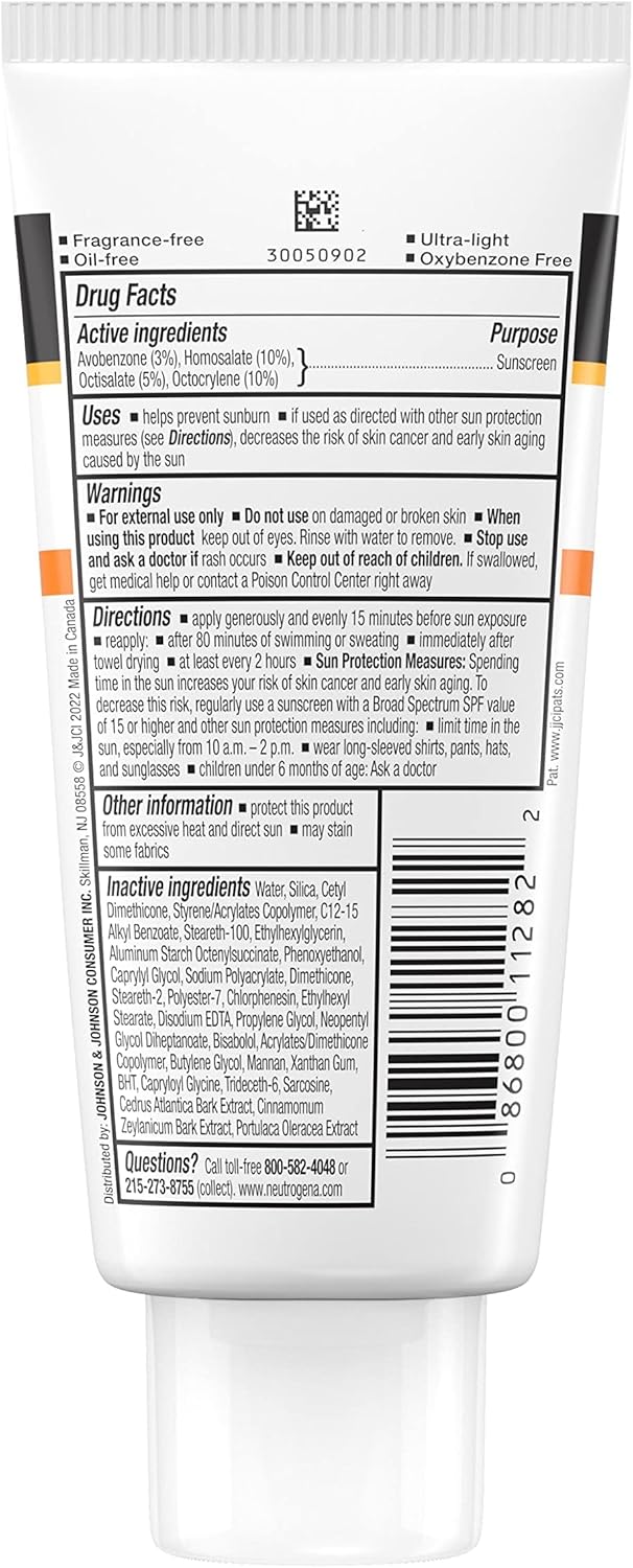 Neutrogena Clear Face Sunscreen Lotion for Acne-Prone Skin Broad Spectrum SPF 50