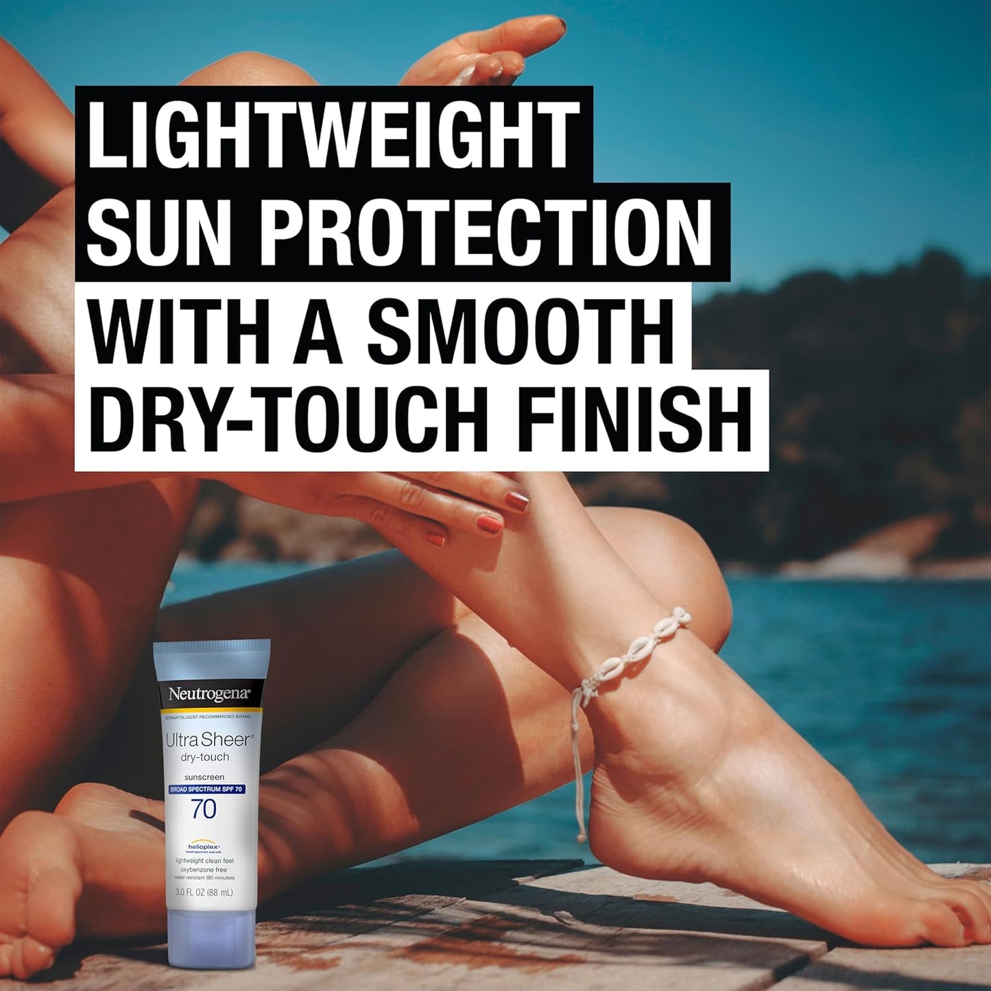 Neutrogena Ultra Sheer Dry-Touch Sunscreen Lotion with Broad Spectrum SPF 70