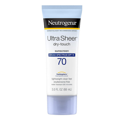 Neutrogena Ultra Sheer Dry-Touch Sunscreen Lotion with Broad Spectrum SPF 70