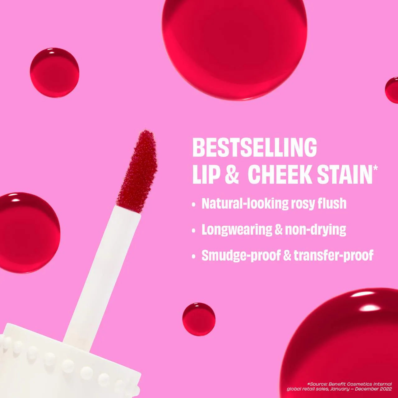 Benefit Cosmetics  Benetint Liquid Lip + Cheek Blush Stain
