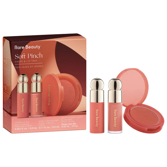 Rare Beauty by Selena Gomez  Soft Pinch Cheek & Lip Trio Makeup Gift Set -BAJO PEDIDO-