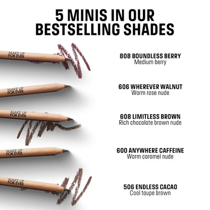 MAKE UP FOR EVER Mini Artist Color Lip Pencils Set -BAJO PEDIDO-